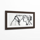 Siluetas de pareja adolescente - DIEGO D L | Cuadro decorativo de Canvas Lab