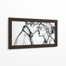Siluetas de pareja adolescente - DIEGO D L | Cuadro decorativo de Canvas Lab