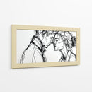 Siluetas de pareja adolescente - DIEGO D L | Cuadro decorativo de Canvas Lab