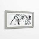 Siluetas de pareja adolescente - DIEGO D L | Cuadro decorativo de Canvas Lab