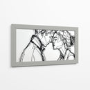 Siluetas de pareja adolescente - DIEGO D L | Cuadro decorativo de Canvas Lab