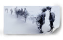 Pareja abstracta caminando - DIEGO D L | Cuadro decorativo de Canvas Lab
