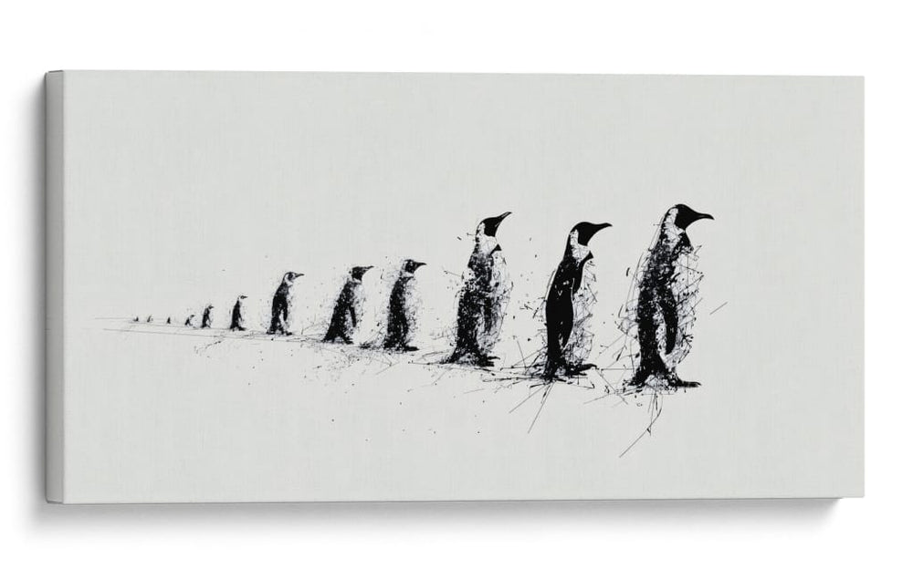Tamaños de pingüinos - DIEGO D L | Cuadro decorativo de Canvas Lab