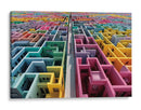Colores en laberintos - DIEGO D L | Cuadro decorativo de Canvas Lab