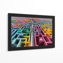 Colores en laberintos - DIEGO D L | Cuadro decorativo de Canvas Lab