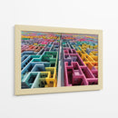 Colores en laberintos - DIEGO D L | Cuadro decorativo de Canvas Lab