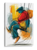 Hombre solitario en columpio - DIEGO D L | Cuadro decorativo de Canvas Lab