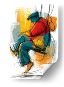 Hombre solitario en columpio - DIEGO D L | Cuadro decorativo de Canvas Lab