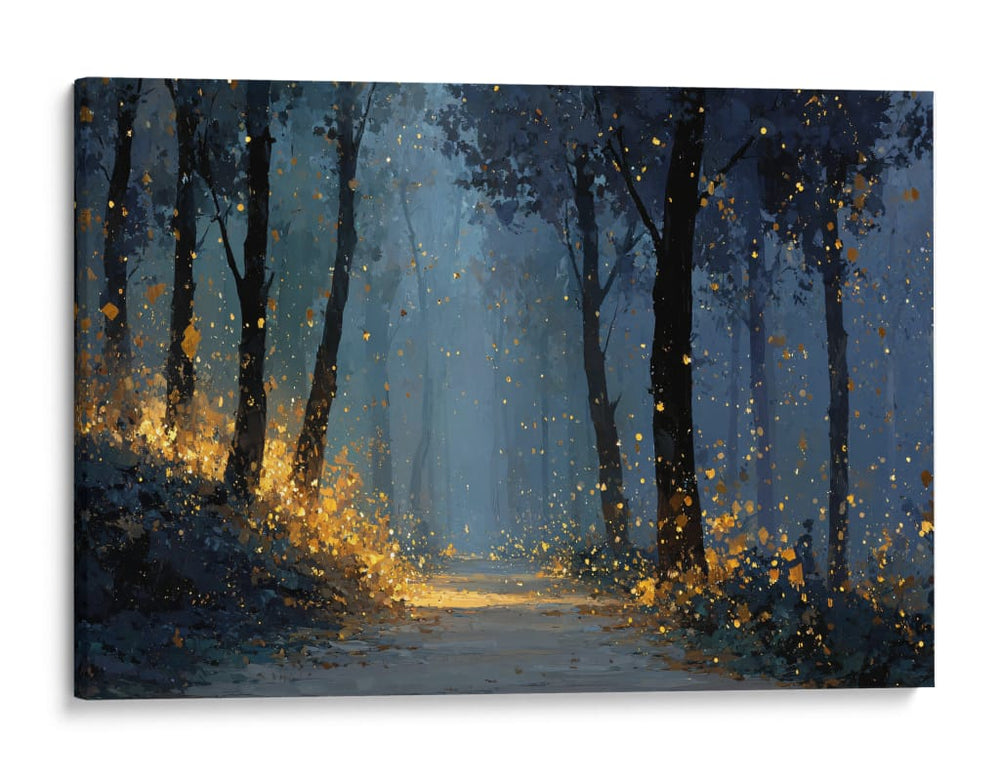Bosque con rastro dorado - DIEGO D L | Cuadro decorativo de Canvas Lab