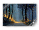 Bosque con rastro dorado - DIEGO D L | Cuadro decorativo de Canvas Lab