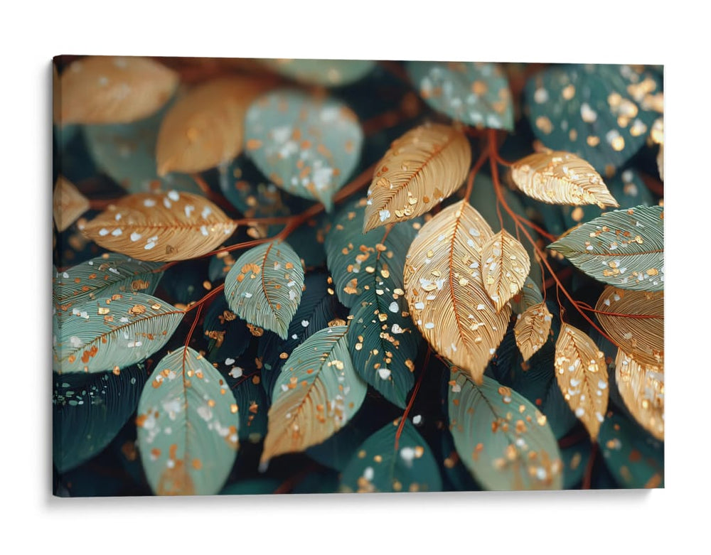 Hojas de diferente dorado - DIEGO D L | Cuadro decorativo de Canvas Lab