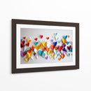 Corazones de papel en pared - DIEGO D L | Cuadro decorativo de Canvas Lab