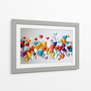 Corazones de papel en pared - DIEGO D L | Cuadro decorativo de Canvas Lab
