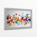 Corazones de papel en pared - DIEGO D L | Cuadro decorativo de Canvas Lab