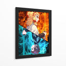 Llamas de Determinación, Olas de Justicia - Sae Art | Cuadro decorativo de Canvas Lab