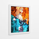 Llamas de Determinación, Olas de Justicia - Sae Art | Cuadro decorativo de Canvas Lab