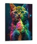 Gato Psicodélico - Puffy Design | Cuadro decorativo de Canvas Lab