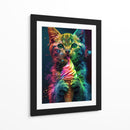 Gato Psicodélico - Puffy Design | Cuadro decorativo de Canvas Lab
