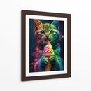 Gato Psicodélico - Puffy Design | Cuadro decorativo de Canvas Lab
