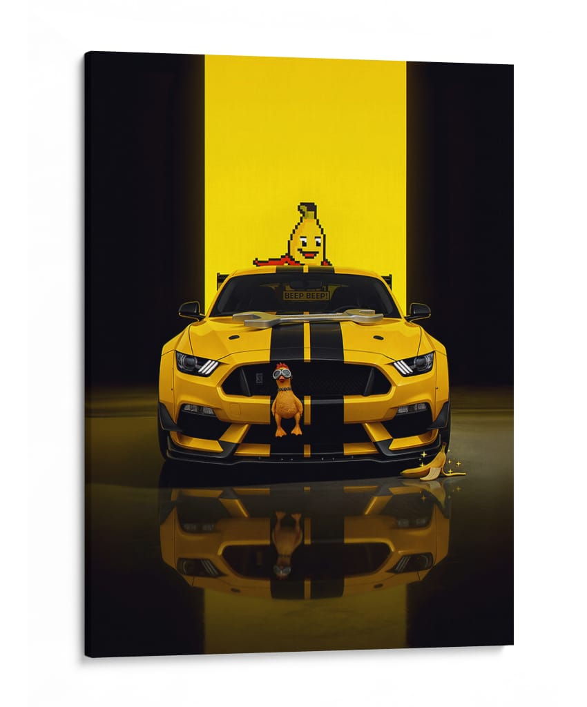 Furia Amarilla - Puffy Design | Cuadro decorativo de Canvas Lab