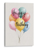 Feliz Cumpleaños con globos - DIEGO D L | Cuadro decorativo de Canvas Lab