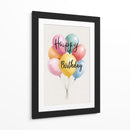 Feliz Cumpleaños con globos - DIEGO D L | Cuadro decorativo de Canvas Lab