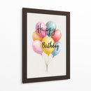 Feliz Cumpleaños con globos - DIEGO D L | Cuadro decorativo de Canvas Lab