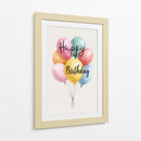 Feliz Cumpleaños con globos - DIEGO D L | Cuadro decorativo de Canvas Lab