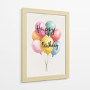 Feliz Cumpleaños con globos - DIEGO D L | Cuadro decorativo de Canvas Lab