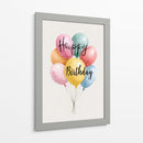 Feliz Cumpleaños con globos - DIEGO D L | Cuadro decorativo de Canvas Lab