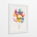 Feliz Cumpleaños con globos - DIEGO D L | Cuadro decorativo de Canvas Lab