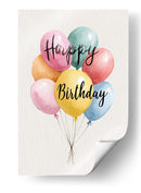 Feliz Cumpleaños con globos - DIEGO D L | Cuadro decorativo de Canvas Lab