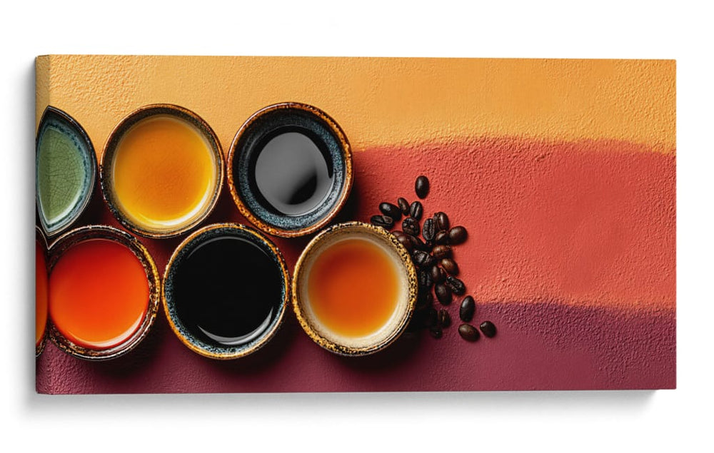 Tazas y diferentes bebidas - DIEGO D L | Cuadro decorativo de Canvas Lab