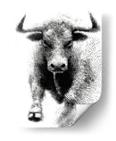 Toro en puntos - DIEGO D L | Cuadro decorativo de Canvas Lab