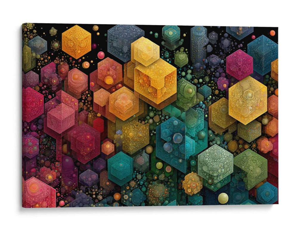 Cubos de colores - DIEGO D L | Cuadro decorativo de Canvas Lab