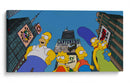 The Simpsons on the city | Cuadro decorativo de Canvas Lab