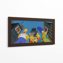 The Simpsons on the city | Cuadro decorativo de Canvas Lab