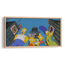 The Simpsons on the city | Cuadro decorativo de Canvas Lab