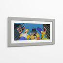 The Simpsons on the city | Cuadro decorativo de Canvas Lab