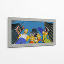 The Simpsons on the city | Cuadro decorativo de Canvas Lab