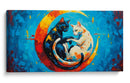 Gato ying yang - Miauch | Cuadro decorativo de Canvas Lab