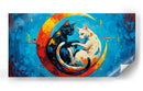 Gato ying yang - Miauch | Cuadro decorativo de Canvas Lab