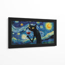 Gato con vino - Miauch | Cuadro decorativo de Canvas Lab