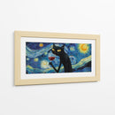 Gato con vino - Miauch | Cuadro decorativo de Canvas Lab