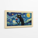 Gato con vino - Miauch | Cuadro decorativo de Canvas Lab