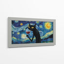 Gato con vino - Miauch | Cuadro decorativo de Canvas Lab