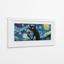 Gato con vino - Miauch | Cuadro decorativo de Canvas Lab