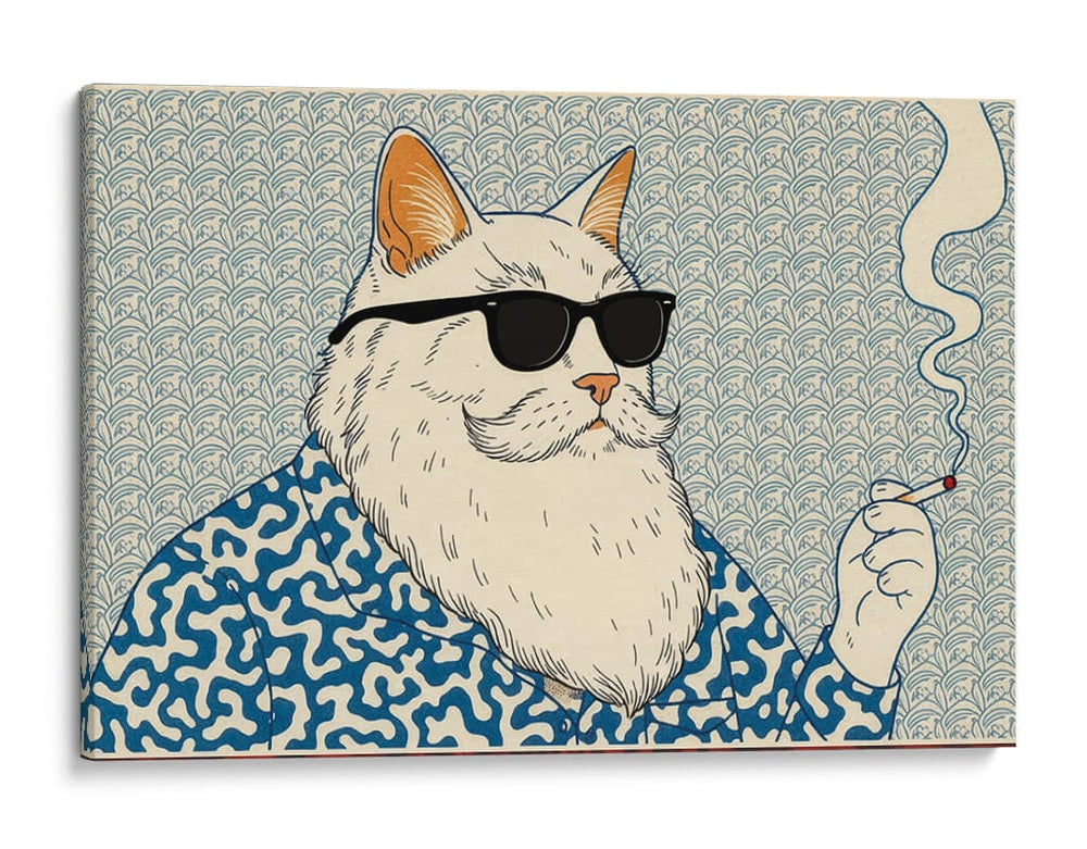 Gato Don fumador - Miauch | Cuadro decorativo de Canvas Lab
