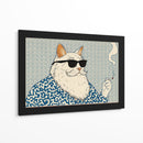 Gato Don fumador - Miauch | Cuadro decorativo de Canvas Lab