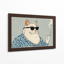 Gato Don fumador - Miauch | Cuadro decorativo de Canvas Lab